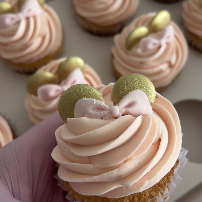 Cupcakes con merengue y fondant