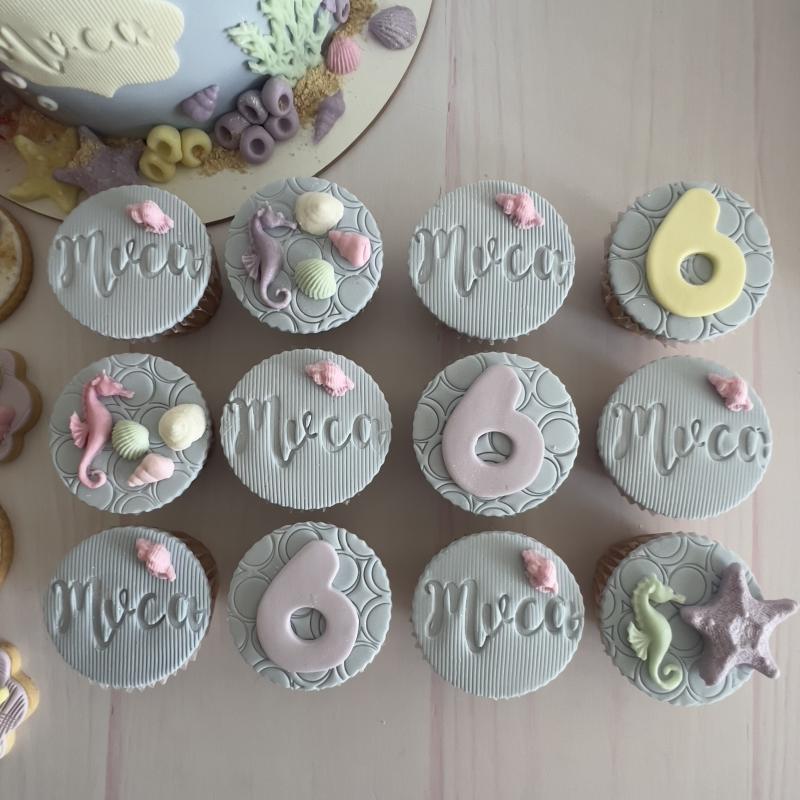 Cupcakes con fondant