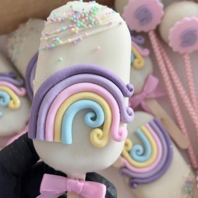 Paletas con detalles en azúcar