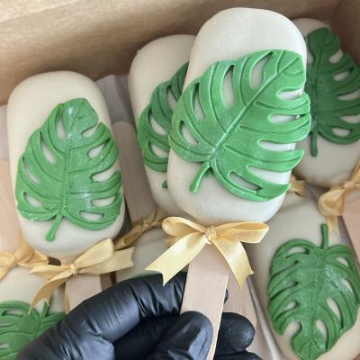 Paletas con detalles en azúcar