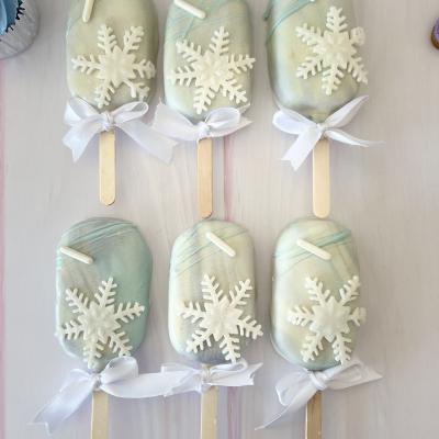 Paletas con detalles en azúcar