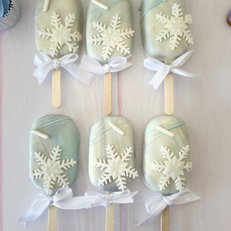 Paletas con detalles en azúcar