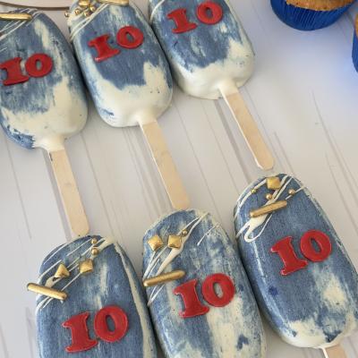 Paletas con detalles en azúcar
