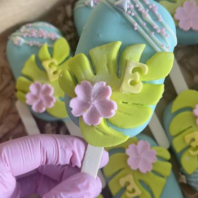 Paletas con detalles en azúcar