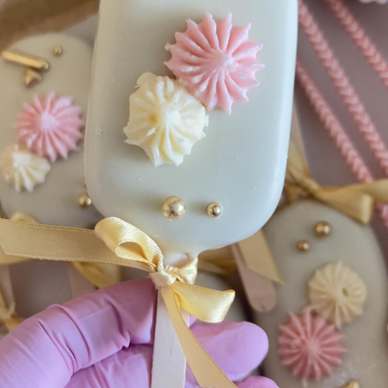 Paletas con detalles en azúcar