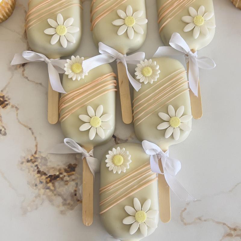 Paletas con detalles en azúcar