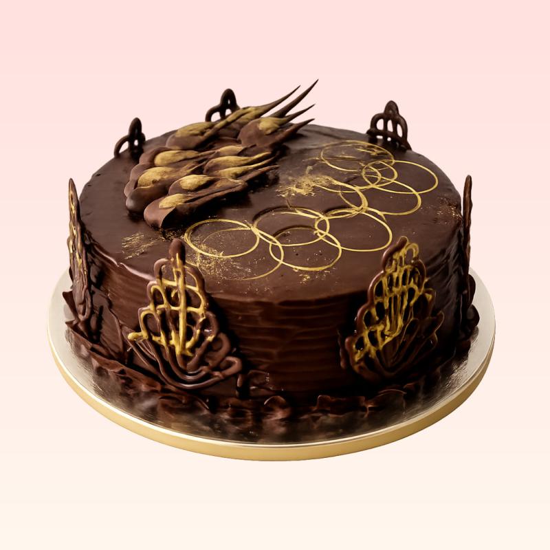 Postre delicia de chocolate