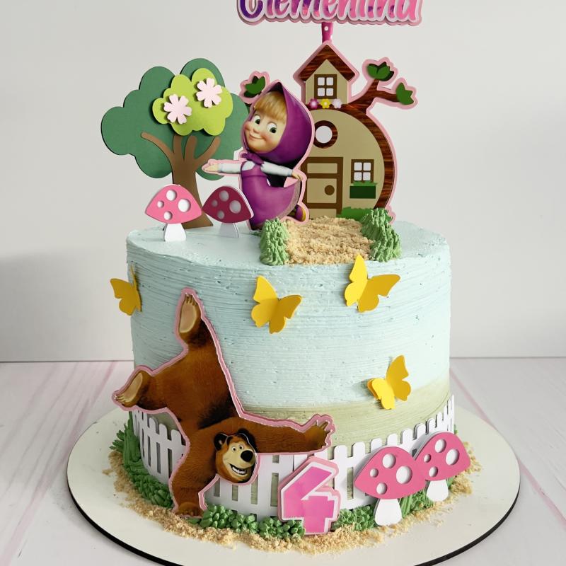 Tortas infantiles con topper a elección.