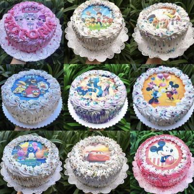 Torta cumpleañera con lamina comestible a elección